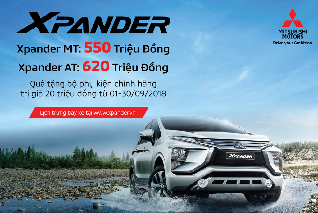 Mitsubishi XPANDER chính thức công bố giá bán